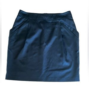 ESPRIT collections black satin mini skirt.‎ Size 6
